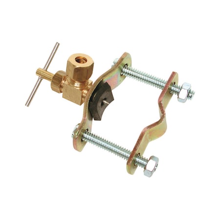 B & K Dial 1/4 in. H Orange Steel Saddle Valve 9270